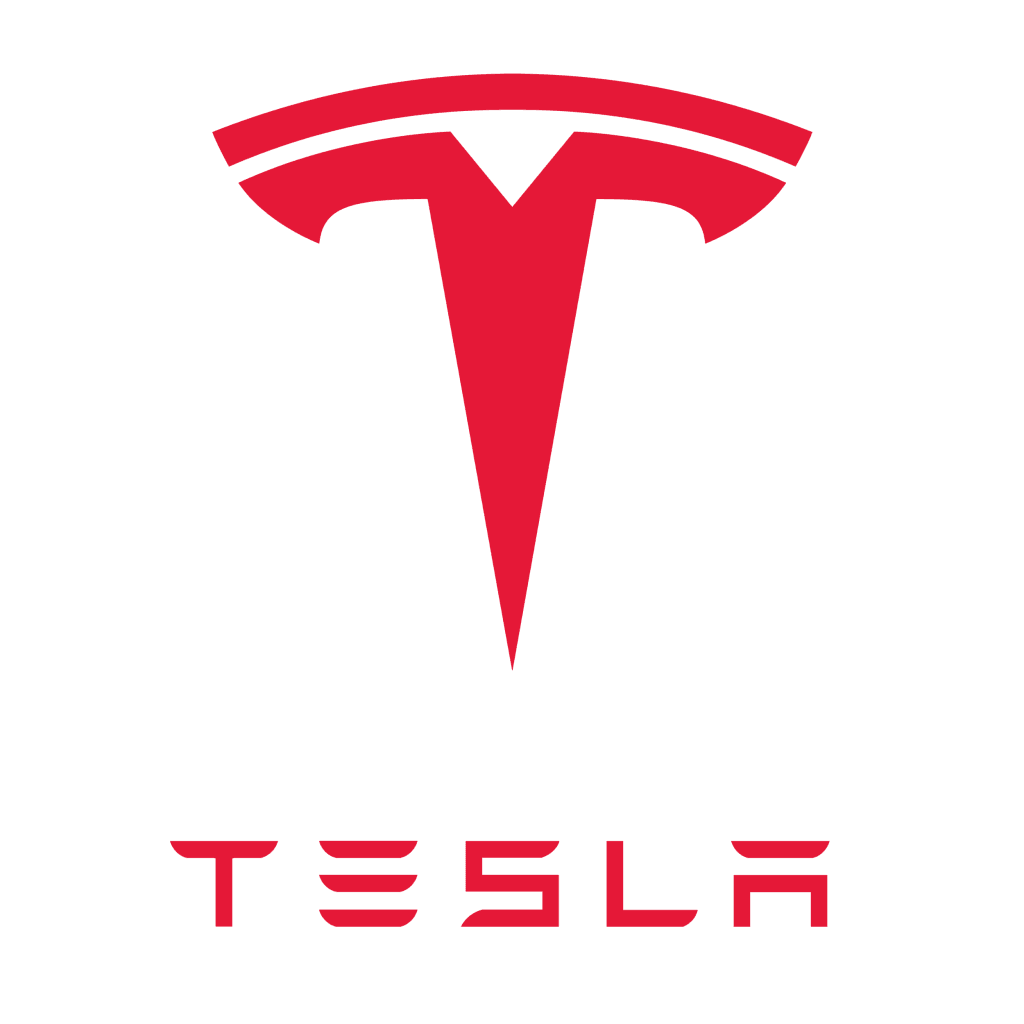 Tesla logo within a section on the power of industry awards